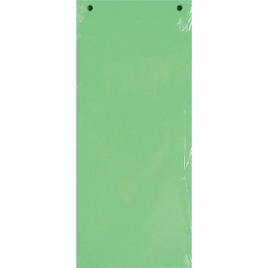 Trennstreifen Exacompta 13445B 190g grün recycling, 10,5x24cm, gelocht