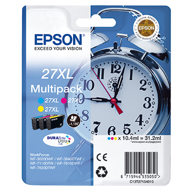 Tintenpa. Multi. EPSON 27XL color C13t27154012