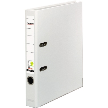 Ordner Falken A4 PP Color 50mm weiß Kunststoff