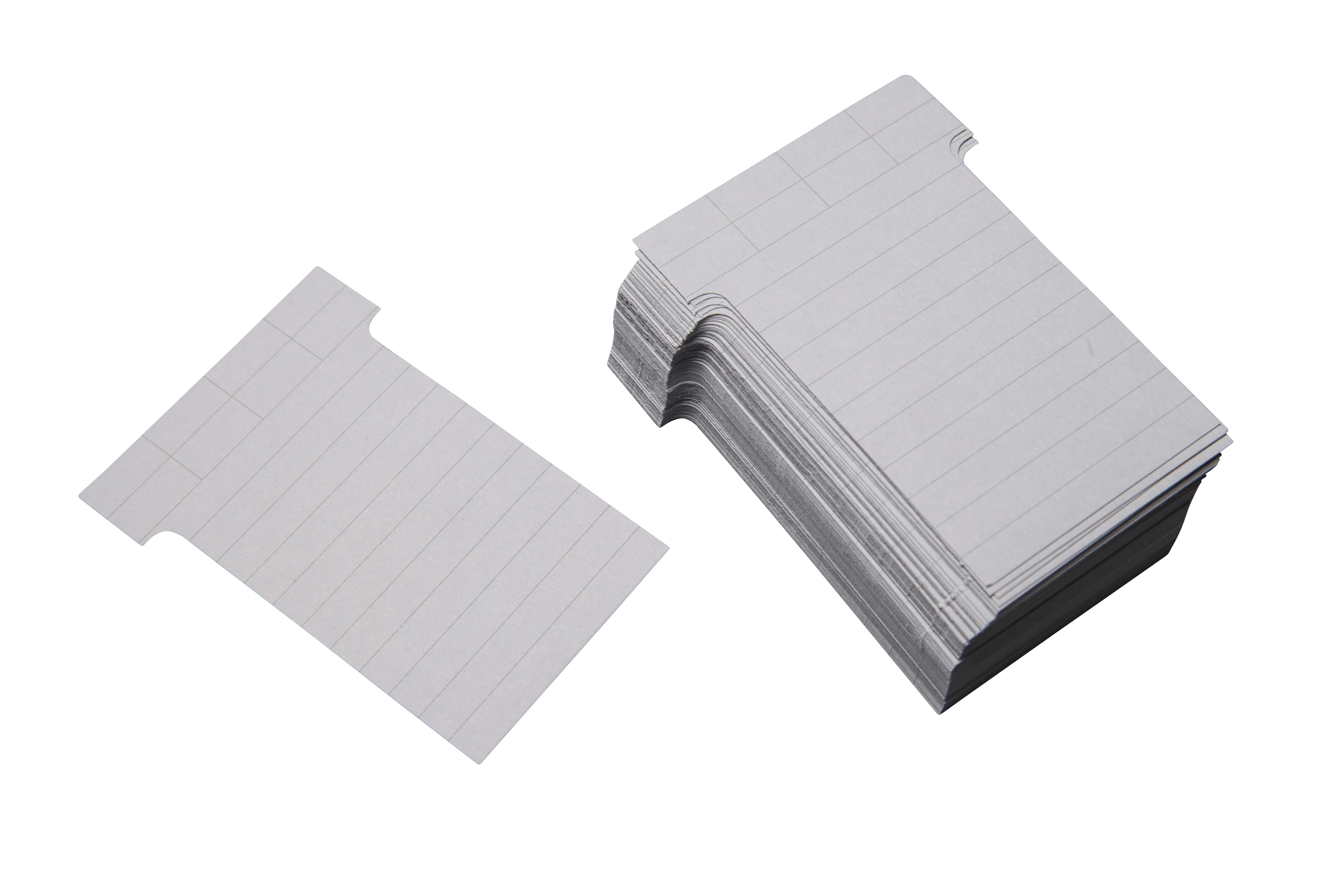 T-Karten Ultradex 542157 60x85mm grau Liniert
