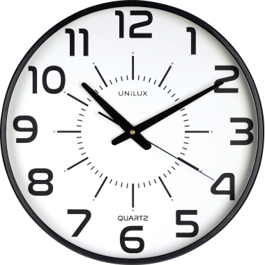 Wanduhr Unilux MAXI POP schwarz 400094487