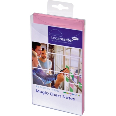 Magicchart Lega 1594 Notes 10x20cm rosa Statische Aufladung, Beschreibbar, Beid