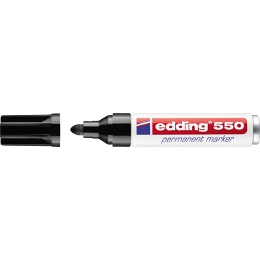 Permanentmarker Edding 550 schwarz 3-4mm, Rundspitze