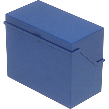 Karteibox A5 quer blau Für 500 Karten