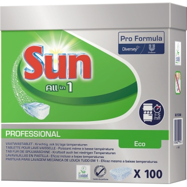 Spülmaschinentabs Sun Prof. Eco All in 1 besonders umweltschonend