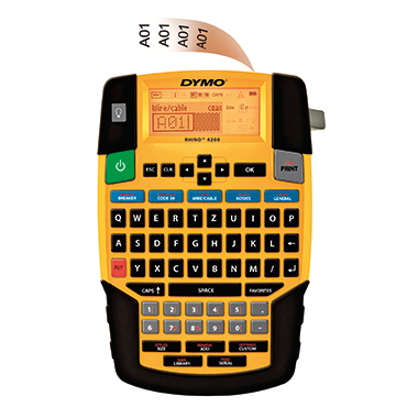 Beschriftungsgerät Dymo Rhino 4200 Qwertz-tastatur, Schnellzugriffstasten