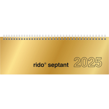 Tischkalender quer 36121 Septant 1W/2S Gold, Chromolus