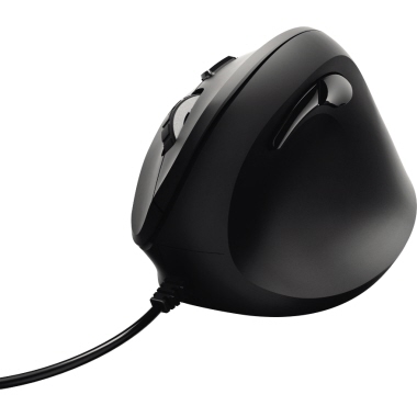 Mouse Hama Vertikal Ergonomisch schwarz Kabel