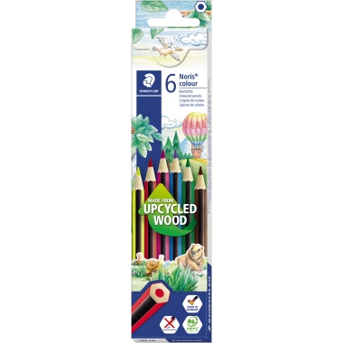 Farbstift Staedtler Noris 185 Color 6er Hohe Bruchfestigkeit, Eronomische Soft-o
