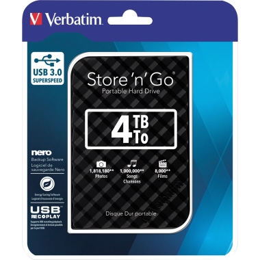 Externe HDD Verbatim 4TB USB 3.0 2,5 2,5