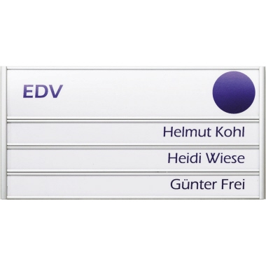 Türschild Ultradex 310377 silver 180x90 Mm Aluminium, Eloxiert
