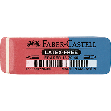 Radierer Castell 707040 rot/blau Gummi