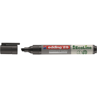 Boardmarker Edding 29 EcoLine schwarz 1-5mm, Keilspitze Boardmarker Edding 29 EcoLine schwarz 1-5mm, Keilspitze