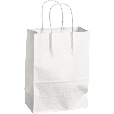 Papiertragetasche 30108498 XS weiß 180x80x240 mm, Traglast 5kg, 80g/m²