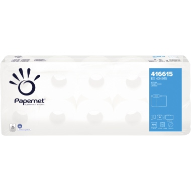 Toilettenp. 2lg. Tissue 400Bl weiß 4x10R ollen