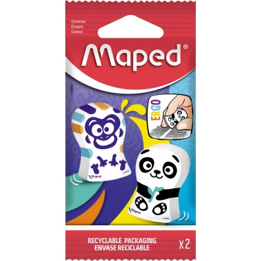Radiergummi Maped Ergo Fun 2er Pack 