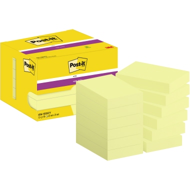 Haftnotiz Post-it 656-12SSCY 48x73mm 90 Blatt, 12 Blöcke, Super Sticky, gelb
