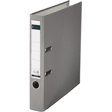 Ordner Leitz 1015 Plastik A4 52mm grau 
