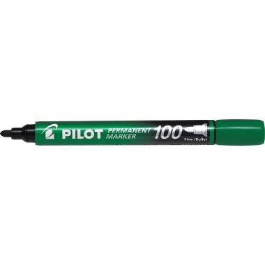 Permanentmarker Pilot SCA-100 grün Rundspitze, Strichbreite 1-4,5mm