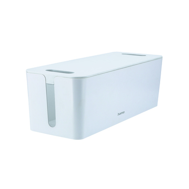 Kabelbox Maxi Hama 221013 integr. Kabelführung 40,0x15,5x13,8 cm Weiß