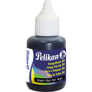 Stempelfarbe Pelikan Sorte 84 30ml schw Deckend, Wasserfest