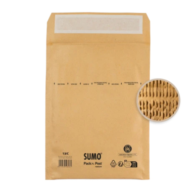 Papierpolstert. SUMO braun HK 145x215 