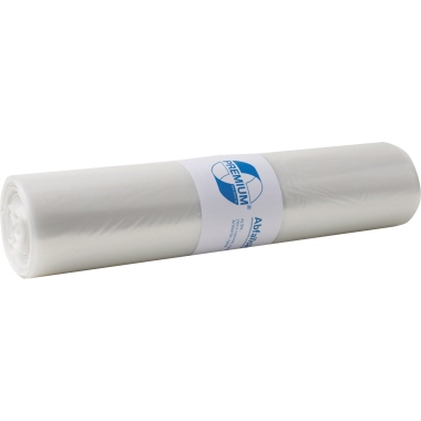 Müllsack DEISS 120 Liter transparent, für mittelschweren Müll