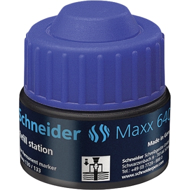 Nachfülltusche Schneider Maxx 640 blau Inhalt 30 Ml, Für Marker 130 Und 133