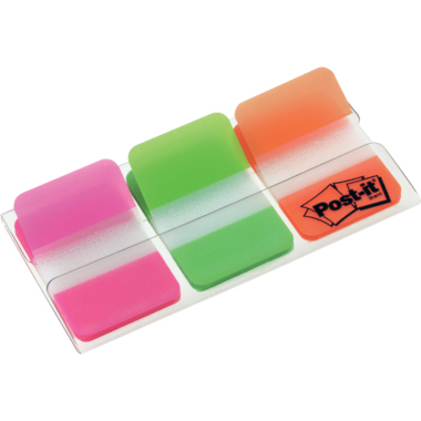 Haftstreifen Post-It Index 686-PGO Strong 3 Farben Á 22 Streifen