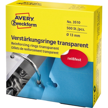 Lochverstärker Avery Zweckform 3510 transparent 500 Stück