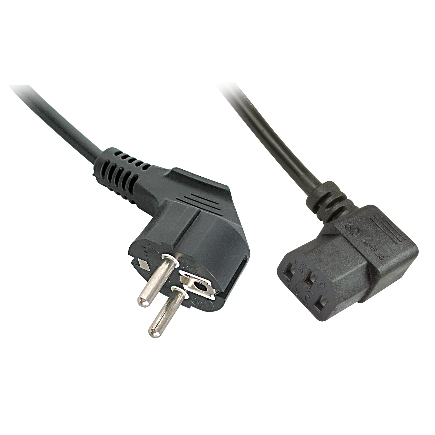 Netzkabel Lindy 30309 5m Schuko an C13 gewinkelt
