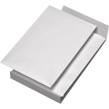 Versandt. B4 oF F/B 140g HK weiß 250x353mm, Ohne Fenster, Falte 40mm