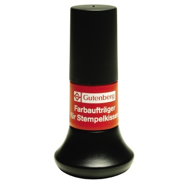 Stempelfarbe Gutenberg ohne Öl, schwarz 35ml Farbaufträger