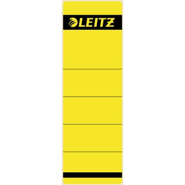 Rückenschild Leitz 1642 gelb kurz/breit, selbstklebend, 10 Stück