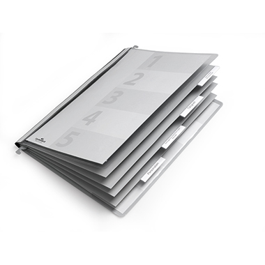Personalhefter Durable 2555 A4 grau Hartfolie
