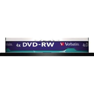 DVD-RW Verbatim 4,7GB 4X 10er Spindel 
