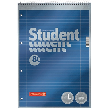 Collegeblock Brunnen 1067111 A4 liniert Spirale Oben Lin.27