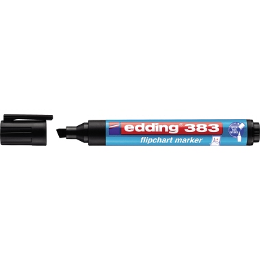 Flipchartmarker Edding 383 schwarz 1-5mm, Keilspitze Flipchartmarker Edding 383 schwarz 1-5mm, Keilspitze
