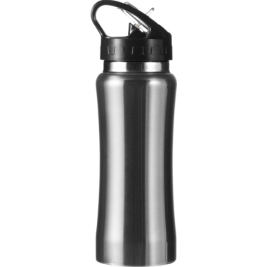 Trinkflasche Edelstahl 600ml silber 