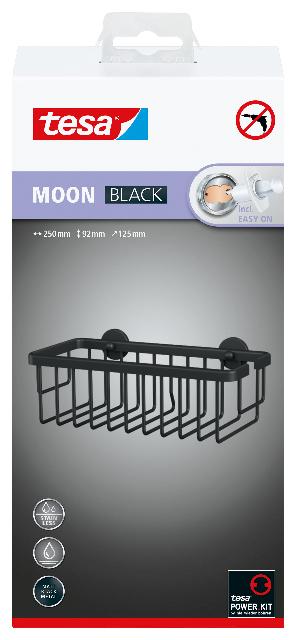 Duschkorb Tesa Moon 40567 schwarz 