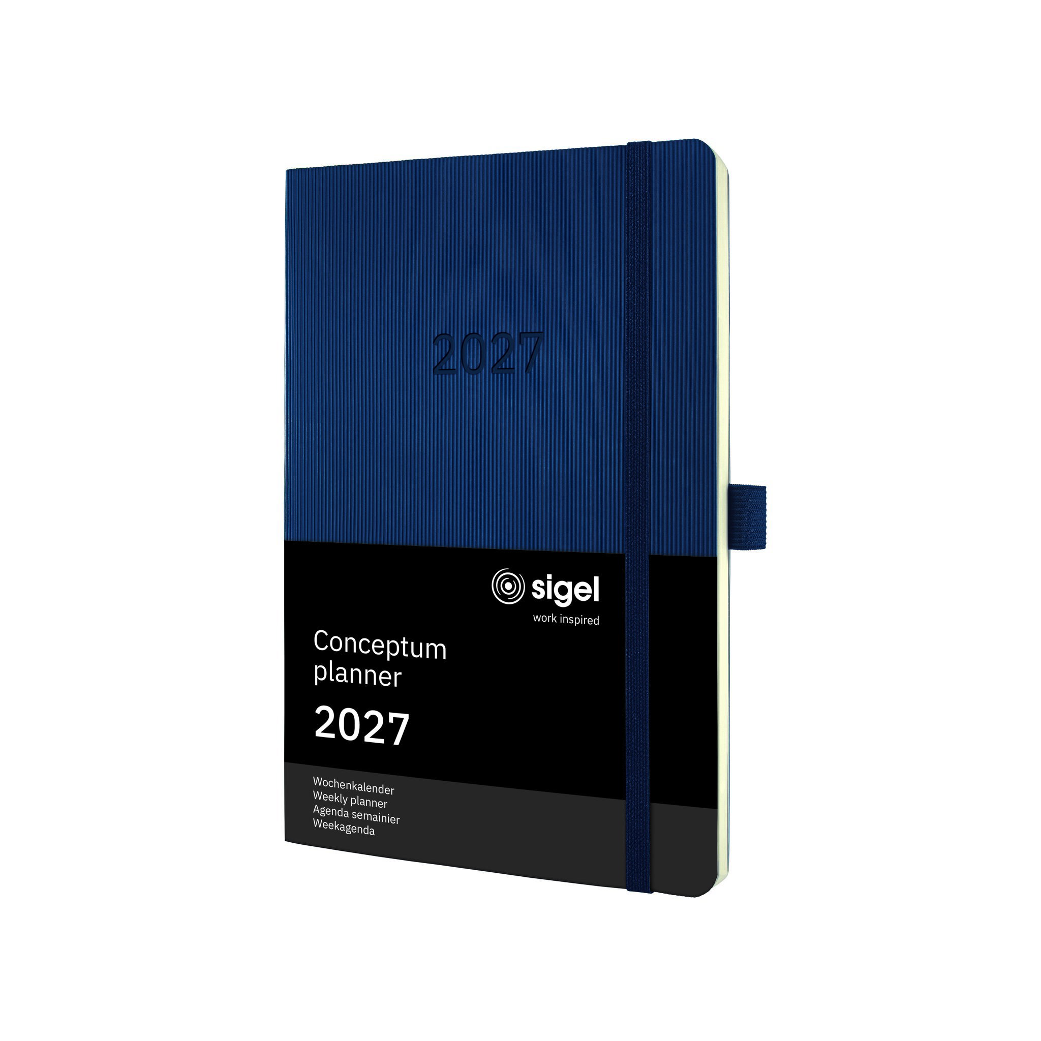 Buchkalender Sigel Conceptum C2732 blau A5 1w/2s Softcover