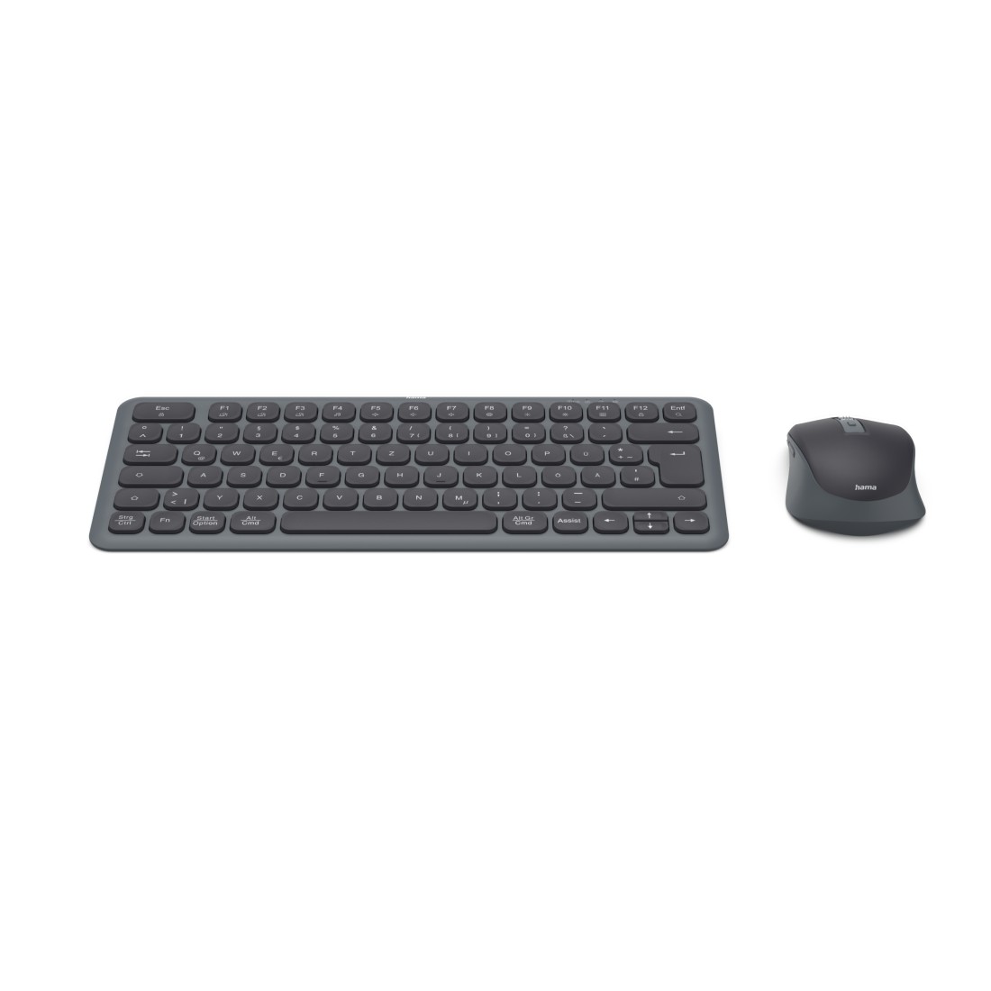 Tastatur-Maus Set Hama WKM-500 schwarz kabellos