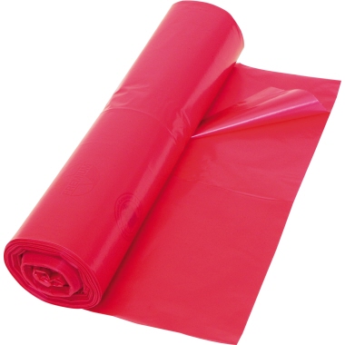 Müllsack DEISS 70 Liter rot, für leichten Müll