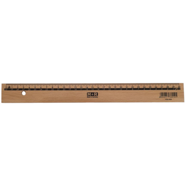 Holzlineal M+R 30cm Doppelskala, Universal Holz