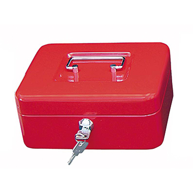 Geldkassette Wedo 145202H Gr.2 rot 20,0x16,0x9,0cm mit Clip