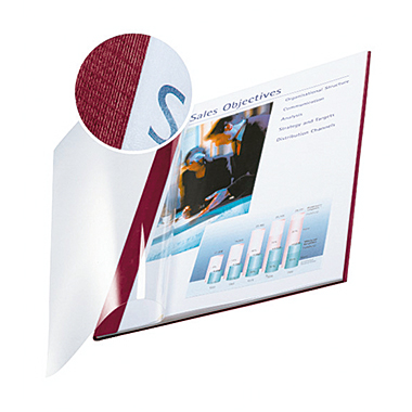 Buchbindemappe Leitz 7414 10,5mm rot Softcover A4 71-105 Blatt