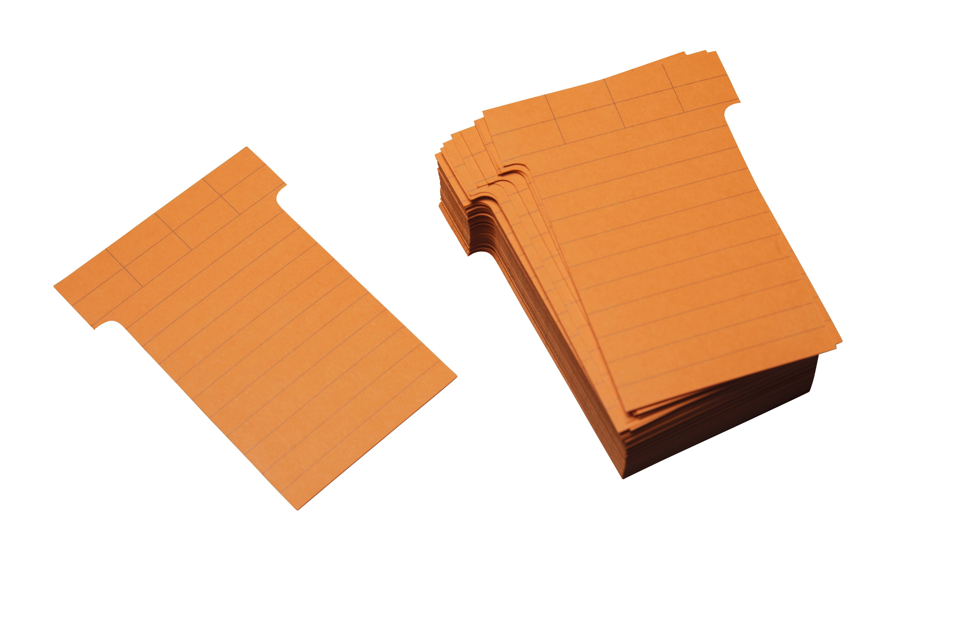 T-Karten Ultradex 542158 60x85mm rotor. Rotorange, Liniert