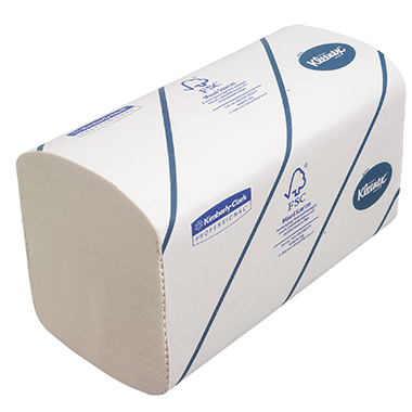 Papierhandt. Scott 21,5x21cm 2lagig weiß 6789, Interfold-falz
