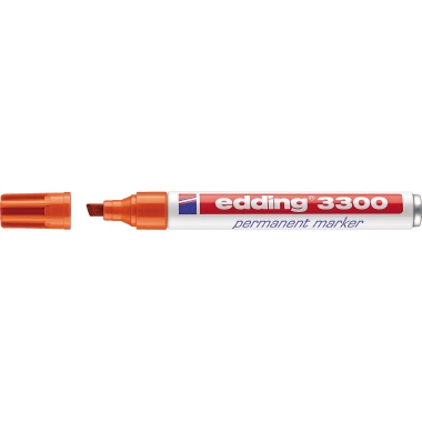 Permanentmarker edding 3300 orange 1-5mm, Keilspitze