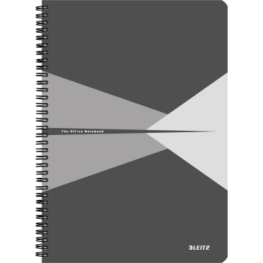 Collegeblock Leitz 4495 A4 kariert grau 90 Blatt